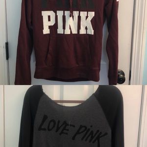 2 PINK Sweaters